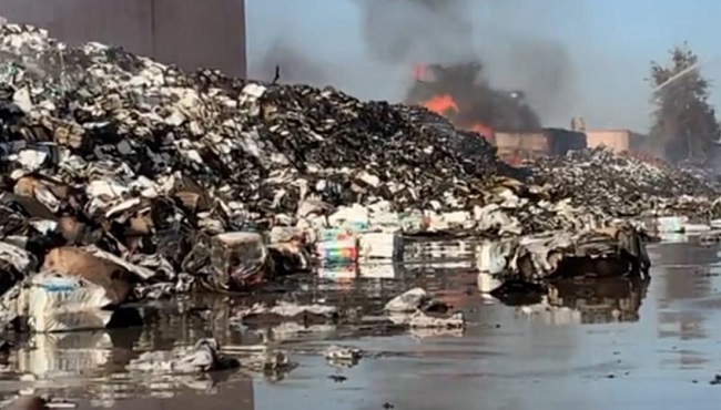 Carson's Lingering Foul Odor Emanated From Warehouse Fire
